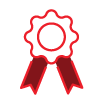 Red Award Ribbon icon