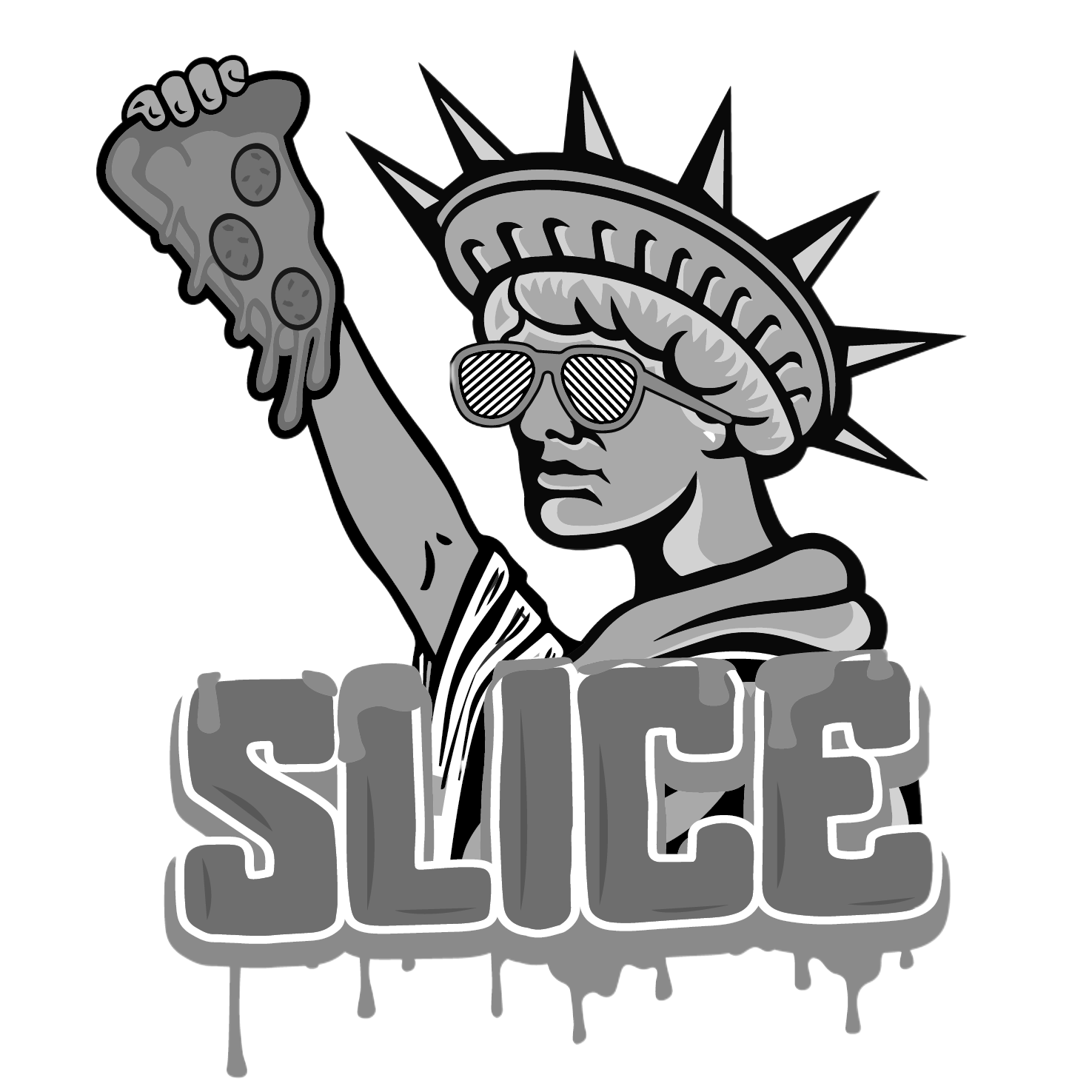 Pizza By The Slice Greyscale1